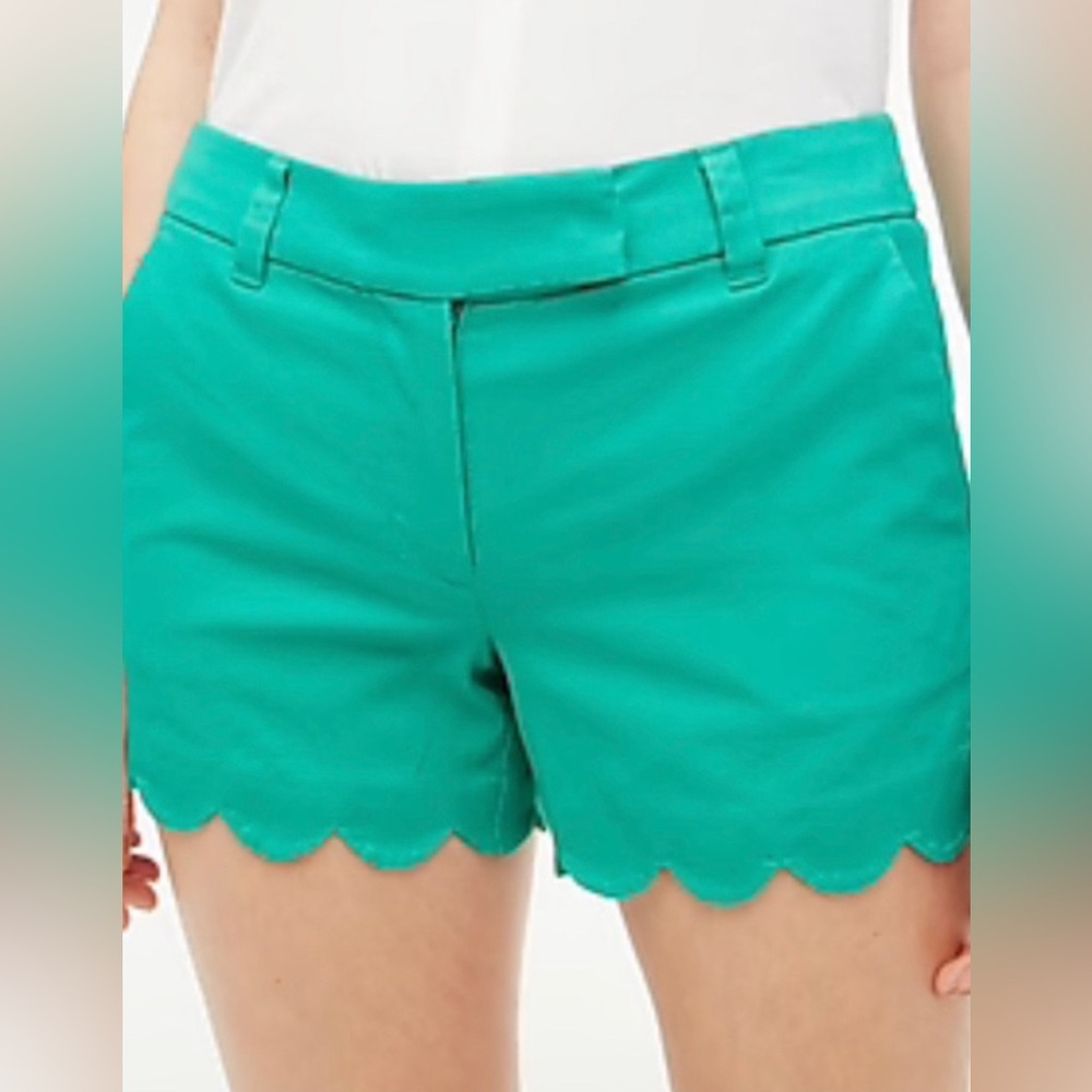 J. Crew High Waist Teal Shorts